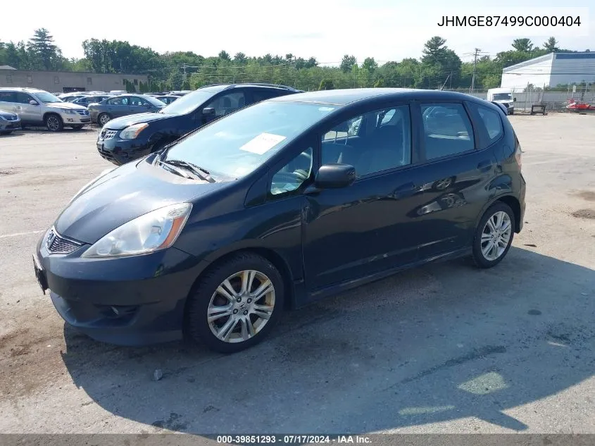 JHMGE87499C000404 2009 Honda Fit Sport