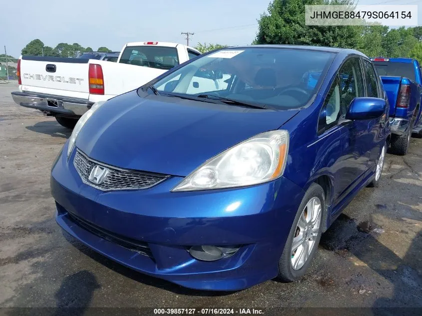 2009 Honda Fit Sport VIN: JHMGE88479S064154 Lot: 39857127