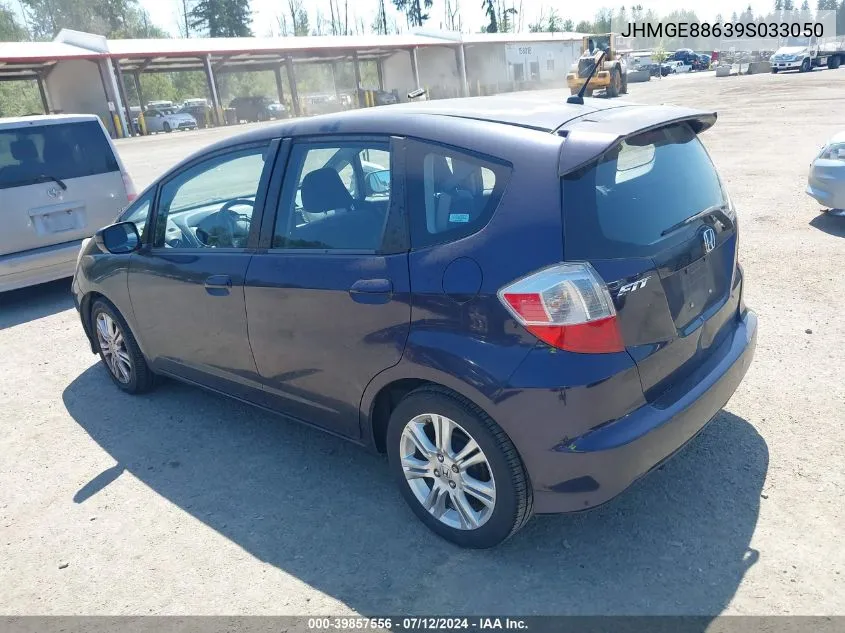 2009 Honda Fit Sport VIN: JHMGE88639S033050 Lot: 39857556