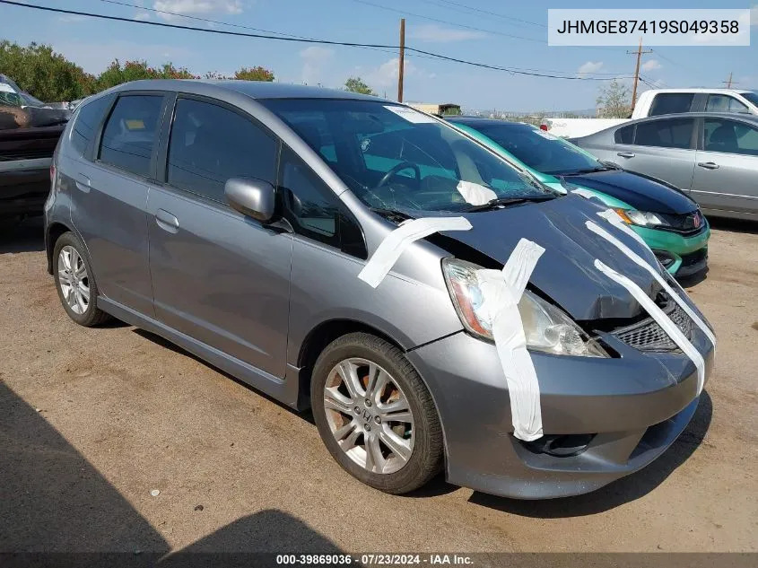 2009 Honda Fit Sport VIN: JHMGE87419S049358 Lot: 39869036