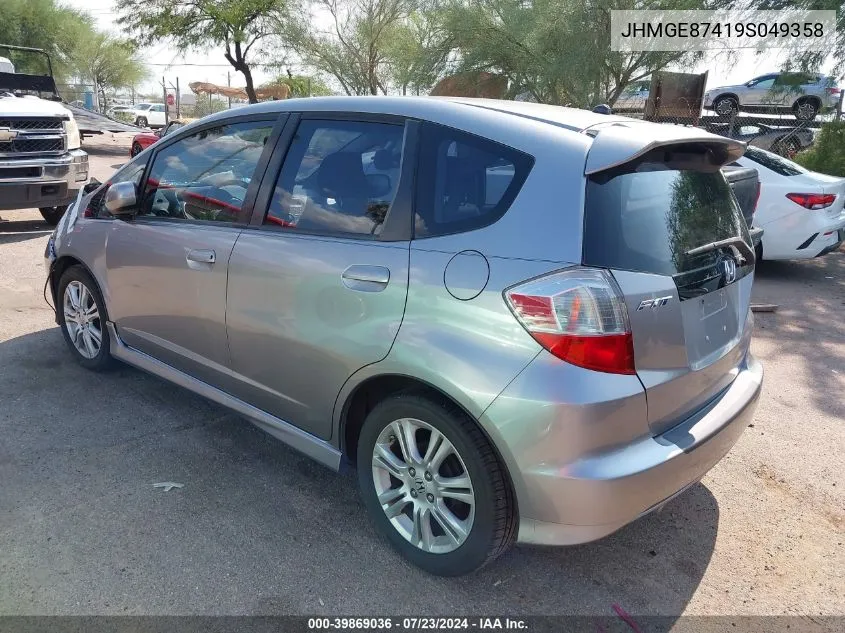 JHMGE87419S049358 2009 Honda Fit Sport