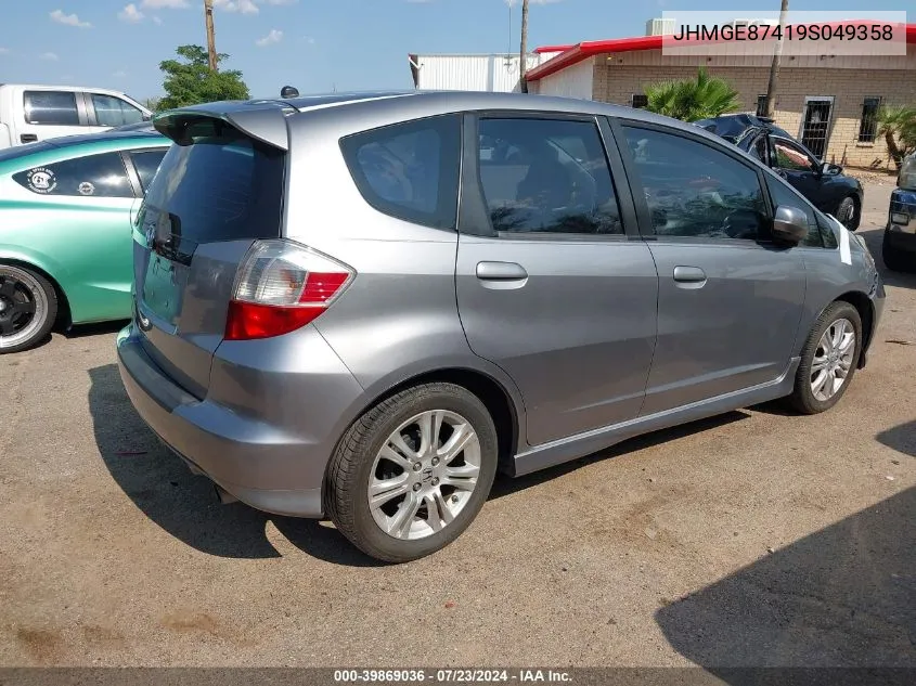 JHMGE87419S049358 2009 Honda Fit Sport