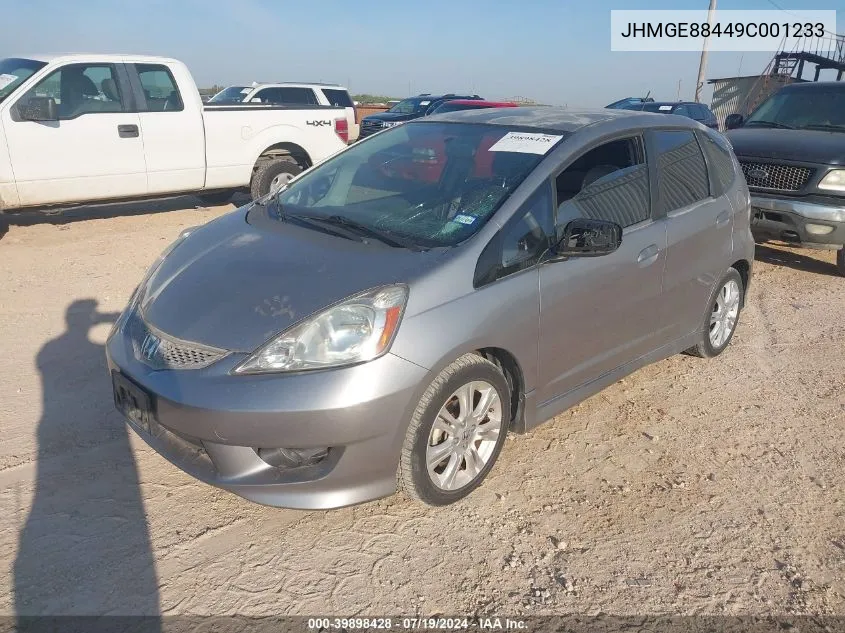 2009 Honda Fit Sport VIN: JHMGE88449C001233 Lot: 39898428