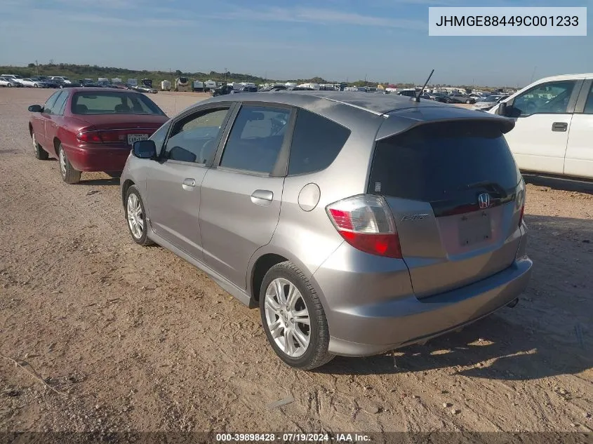 2009 Honda Fit Sport VIN: JHMGE88449C001233 Lot: 39898428