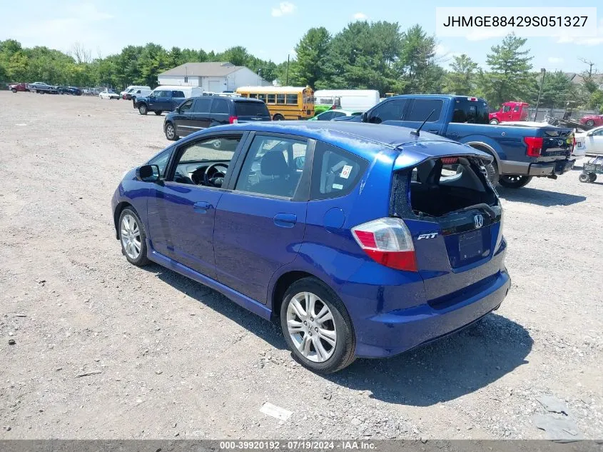 2009 Honda Fit Sport VIN: JHMGE88429S051327 Lot: 39920192