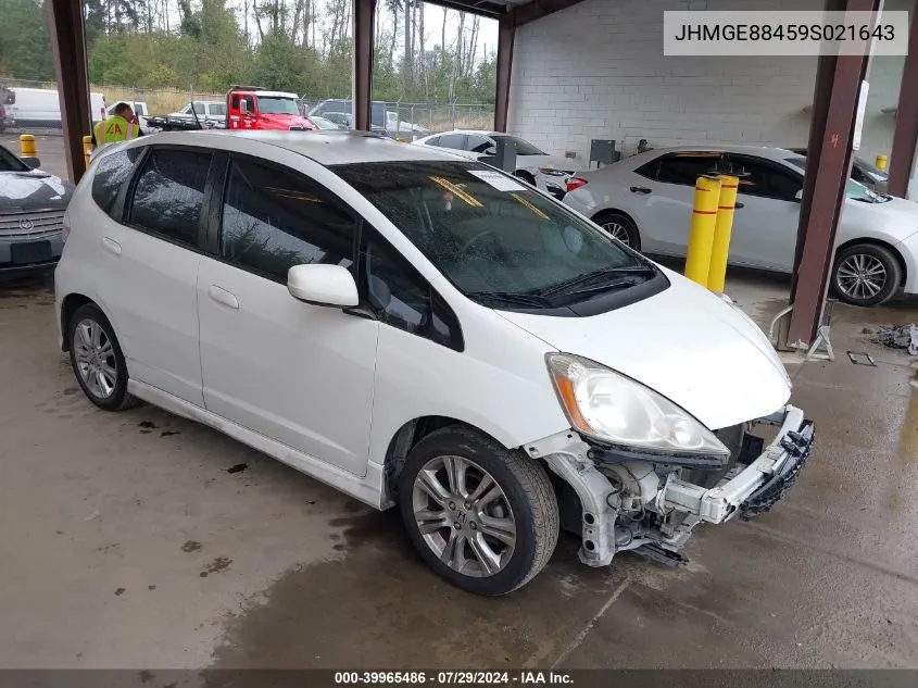 JHMGE88459S021643 2009 Honda Fit Sport