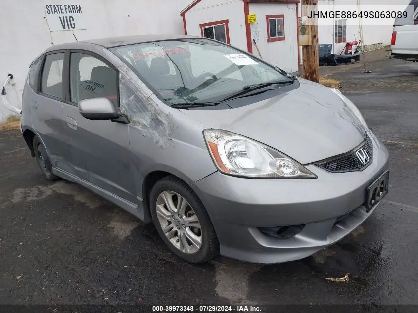 JHMGE88649S063089 2009 Honda Fit Sport