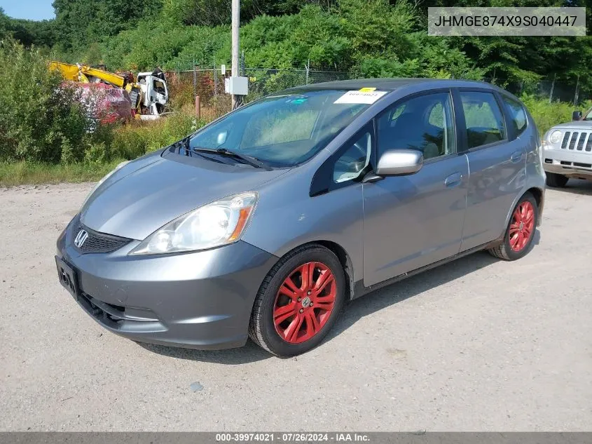 2009 Honda Fit Sport VIN: JHMGE874X9S040447 Lot: 39974021