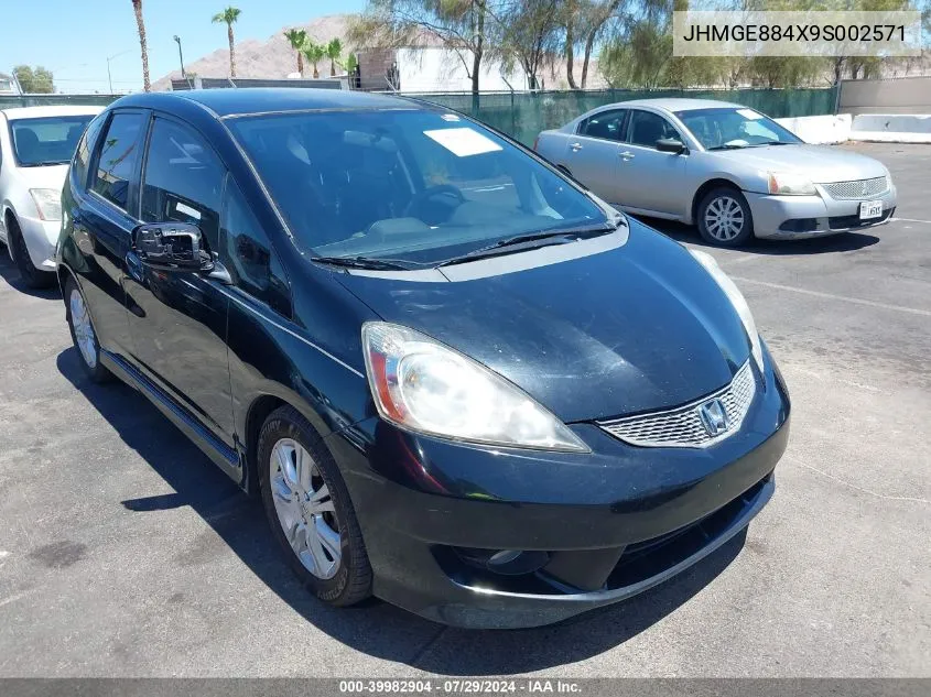 2009 Honda Fit Sport VIN: JHMGE884X9S002571 Lot: 39982904