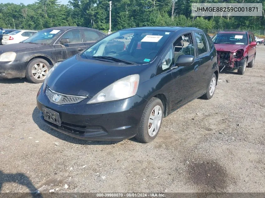 2009 Honda Fit VIN: JHMGE88259C001871 Lot: 39988070