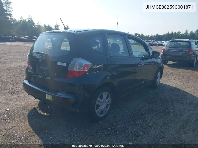 2009 Honda Fit VIN: JHMGE88259C001871 Lot: 39988070