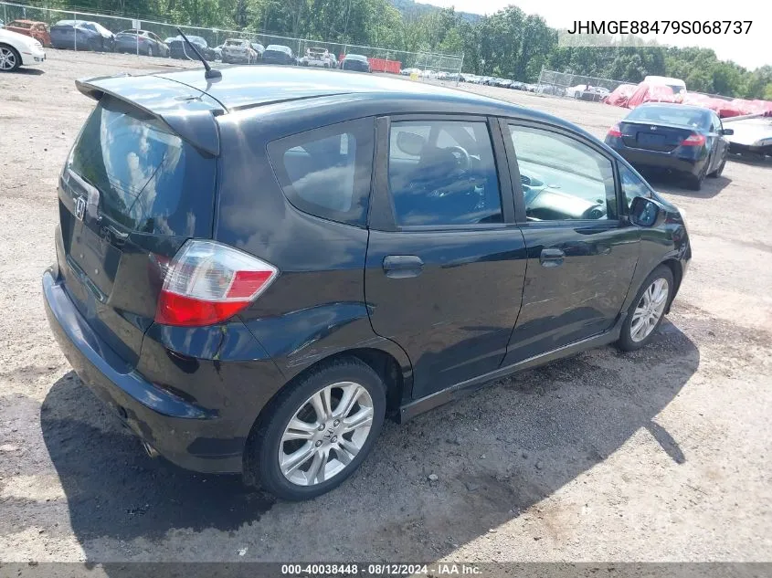 2009 Honda Fit Sport VIN: JHMGE88479S068737 Lot: 40038448