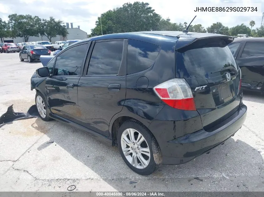 2009 Honda Fit Sport VIN: JHMGE88629S029734 Lot: 40045890