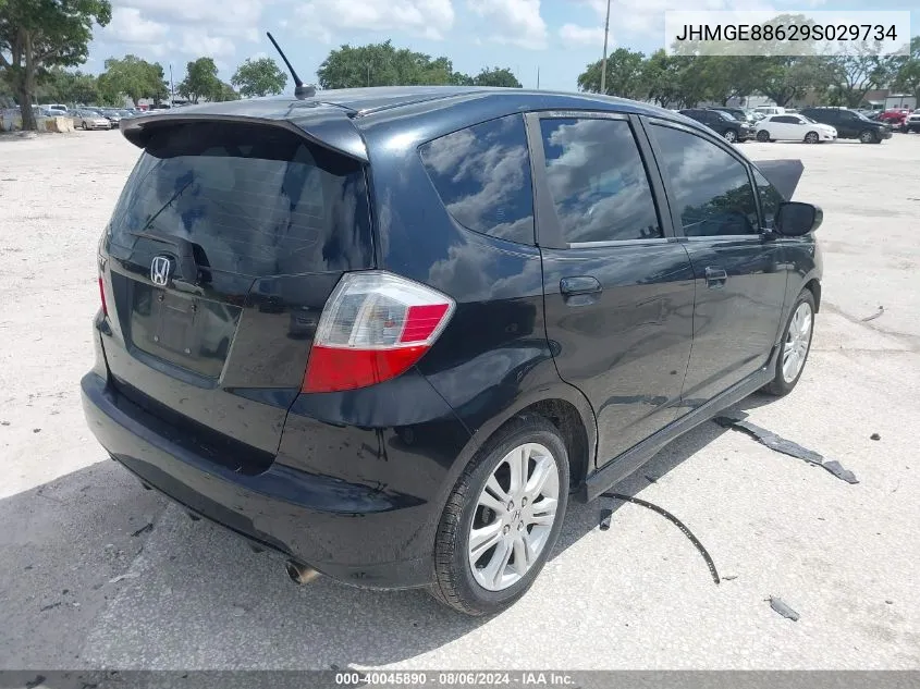 2009 Honda Fit Sport VIN: JHMGE88629S029734 Lot: 40045890