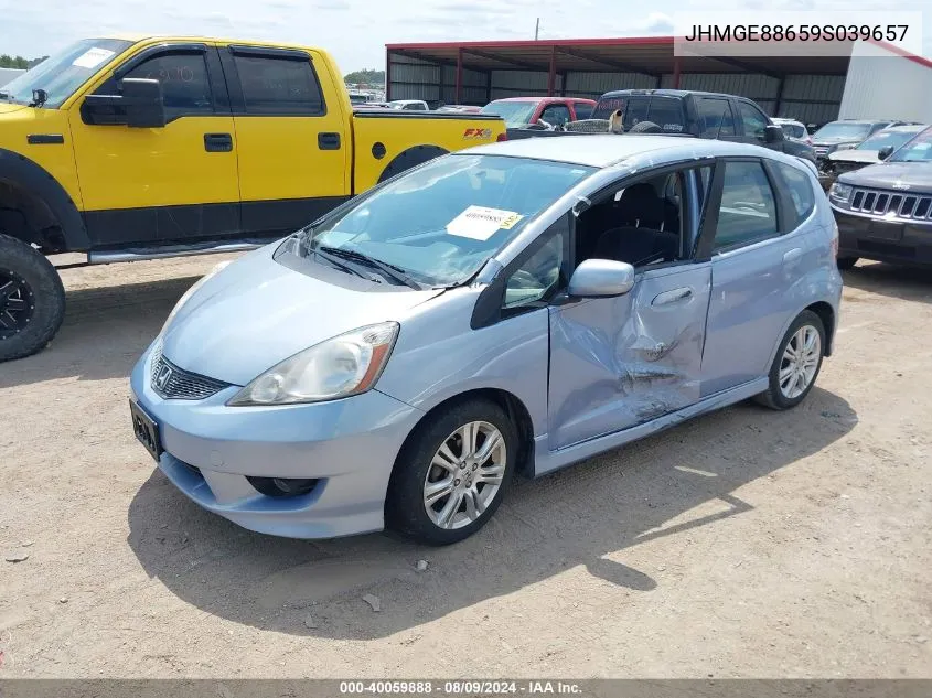 JHMGE88659S039657 2009 Honda Fit Sport