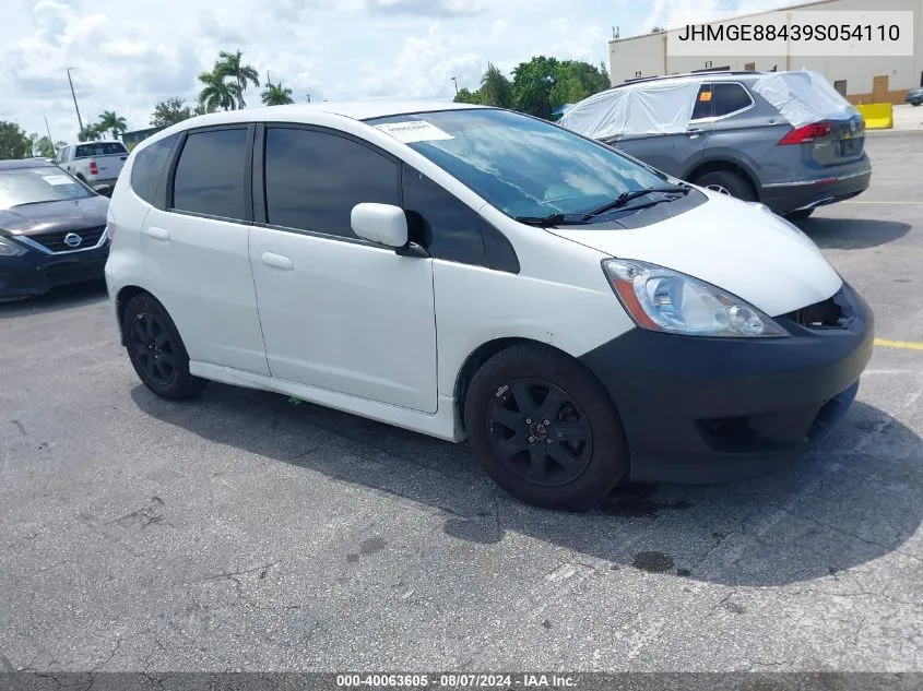 JHMGE88439S054110 2009 Honda Fit Sport