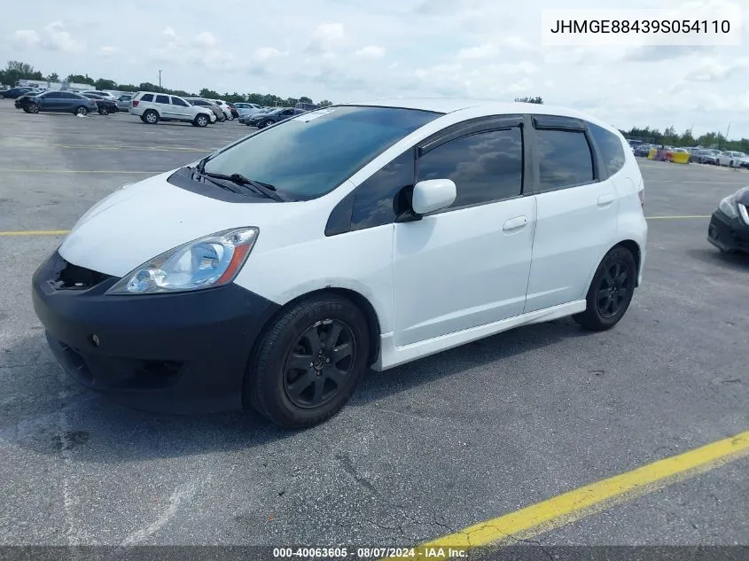 JHMGE88439S054110 2009 Honda Fit Sport