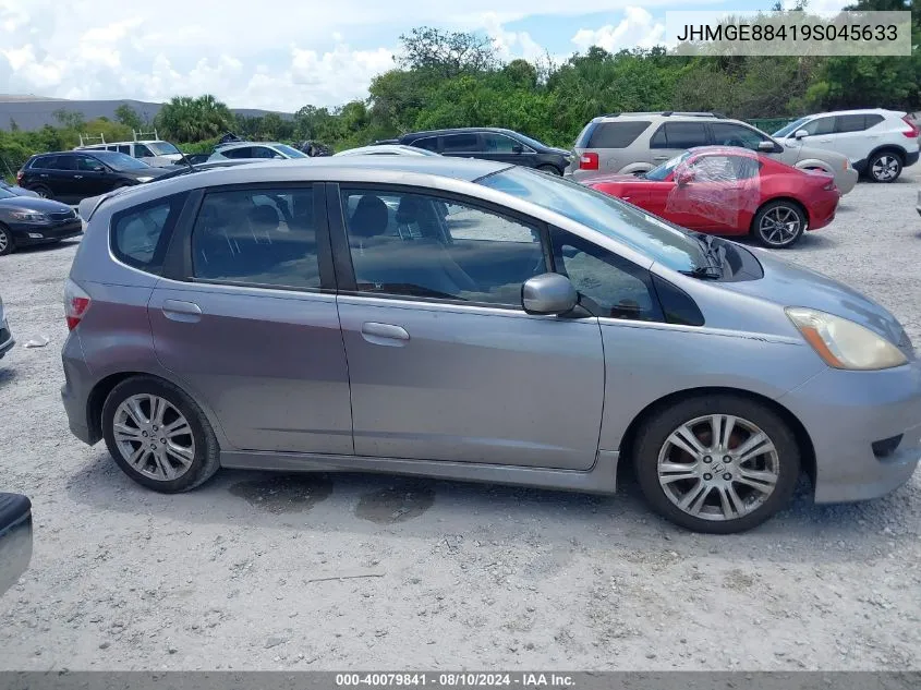 2009 Honda Fit Sport VIN: JHMGE88419S045633 Lot: 40079841