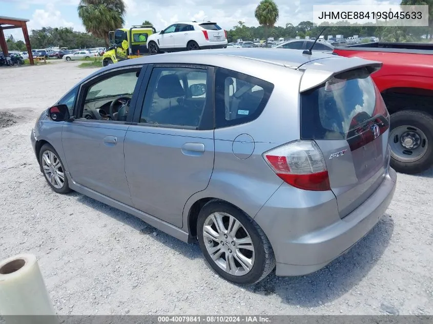 2009 Honda Fit Sport VIN: JHMGE88419S045633 Lot: 40079841