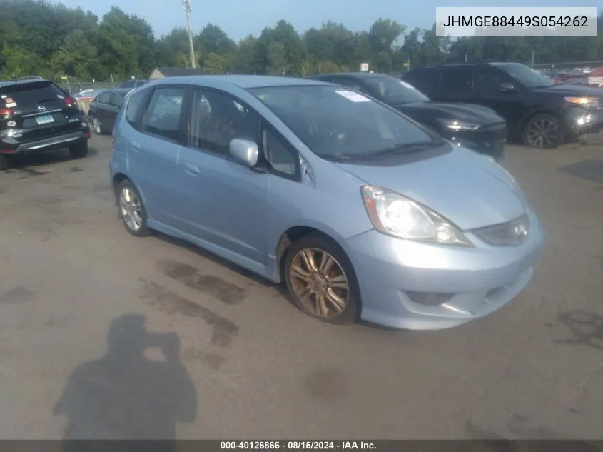 2009 Honda Fit Sport VIN: JHMGE88449S054262 Lot: 40126866