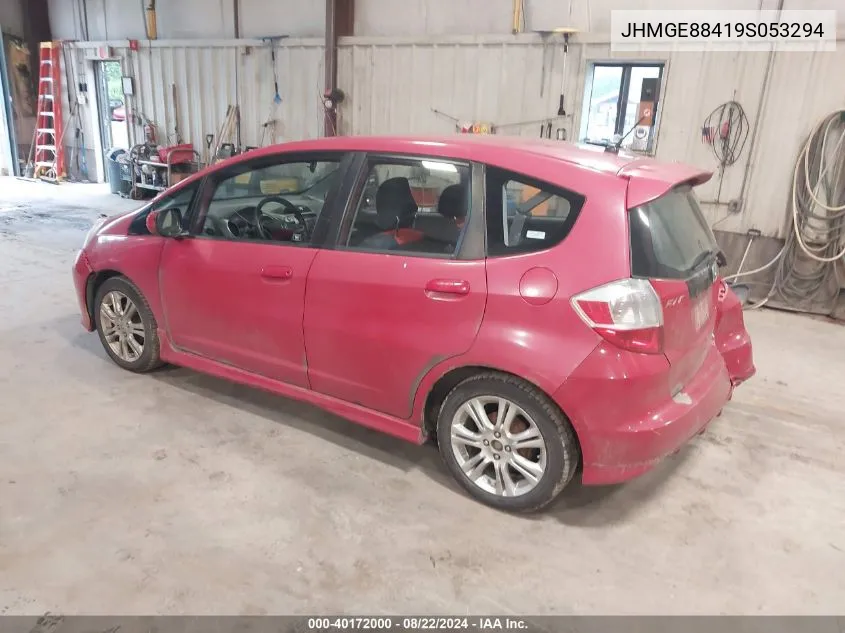 JHMGE88419S053294 2009 Honda Fit Sport