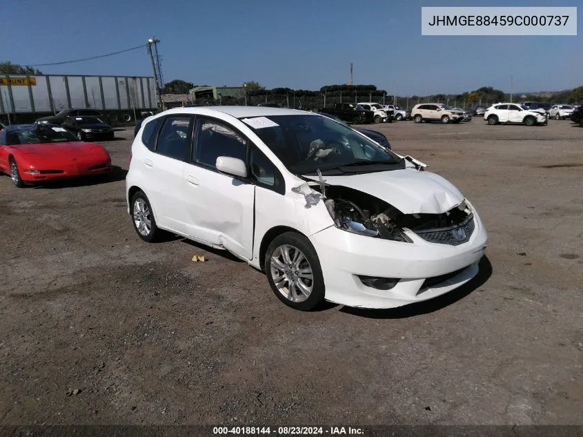 2009 Honda Fit Sport VIN: JHMGE88459C000737 Lot: 40188144