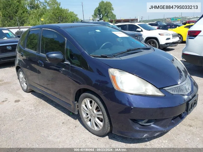 2009 Honda Fit Sport VIN: JHMGE88479S033213 Lot: 40190065