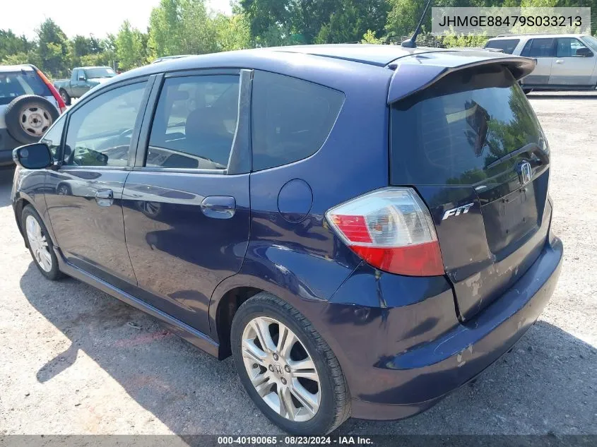 2009 Honda Fit Sport VIN: JHMGE88479S033213 Lot: 40190065