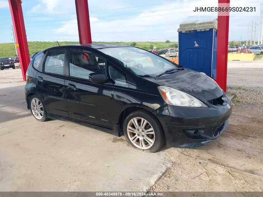 2009 Honda Fit Sport VIN: JHMGE88669S024231 Lot: 40348978