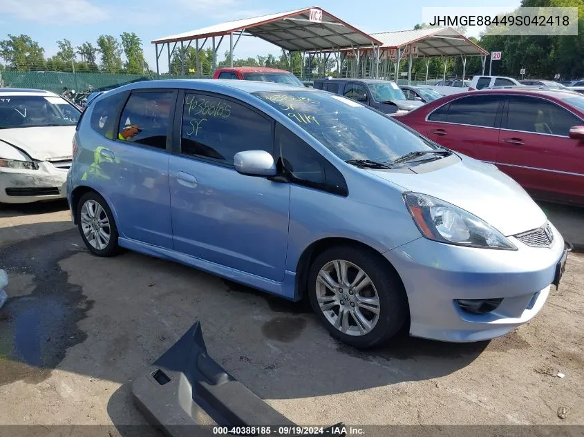 JHMGE88449S042418 2009 Honda Fit Sport