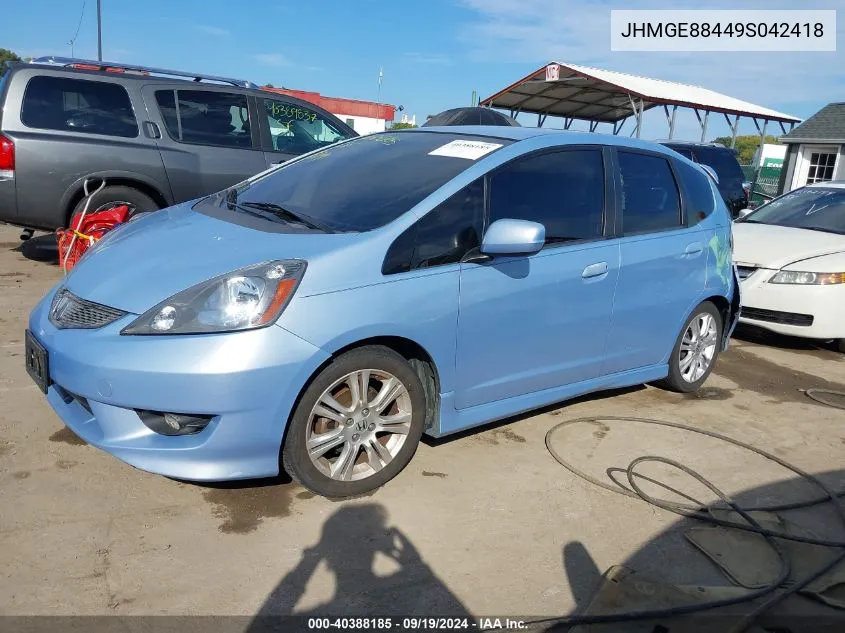 JHMGE88449S042418 2009 Honda Fit Sport