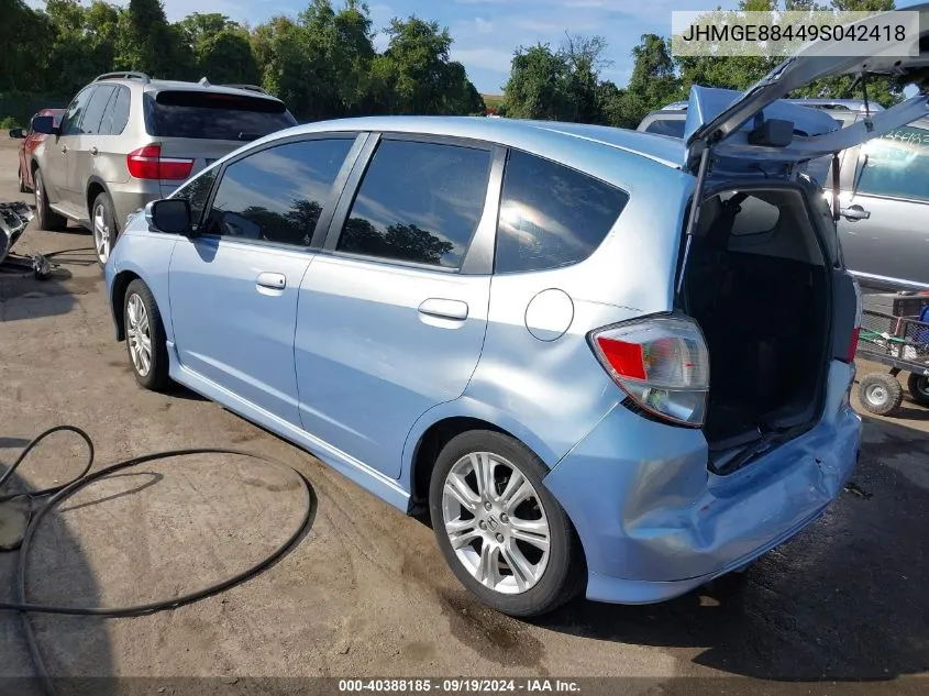 JHMGE88449S042418 2009 Honda Fit Sport