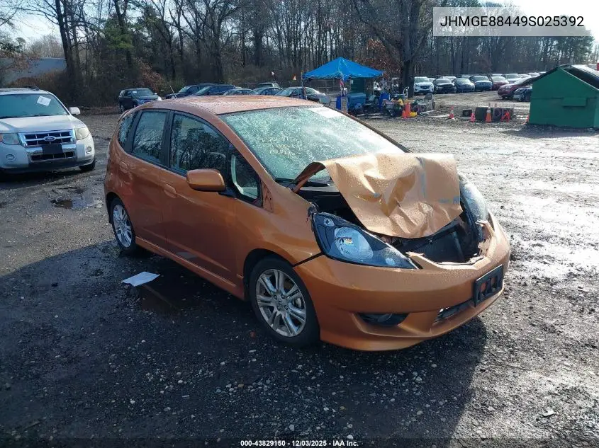 JHMGE88449S025392 2009 Honda Fit Sport