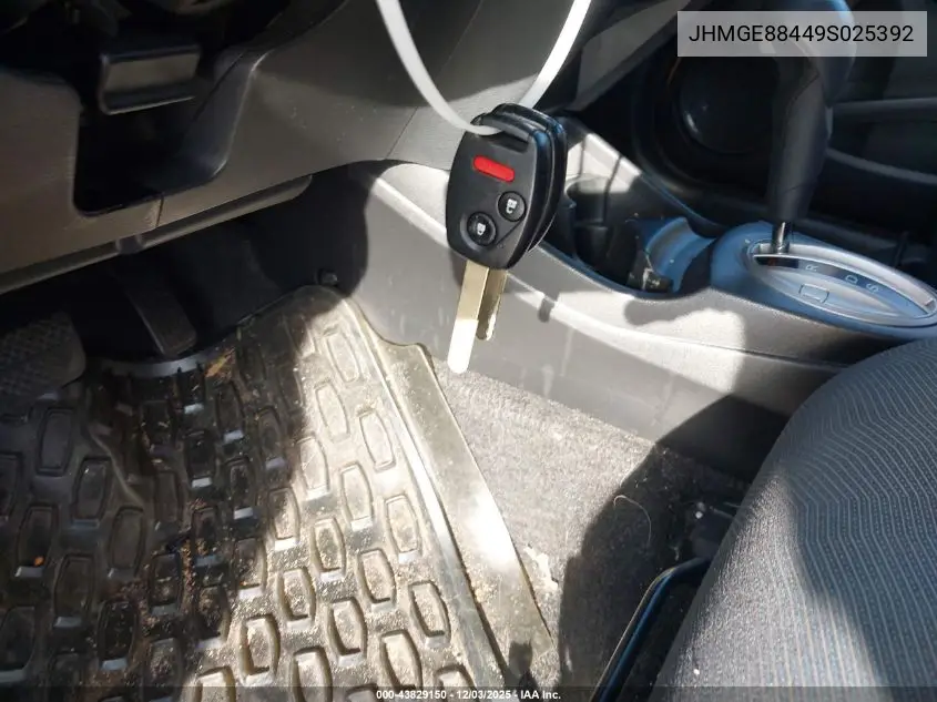JHMGE88449S025392 2009 Honda Fit Sport