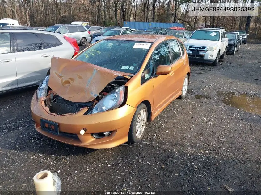 JHMGE88449S025392 2009 Honda Fit Sport