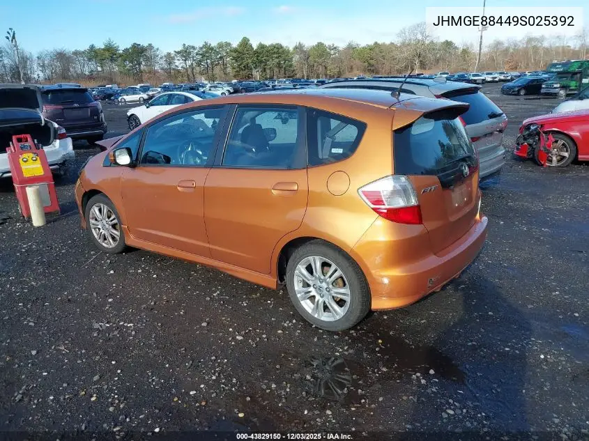 JHMGE88449S025392 2009 Honda Fit Sport