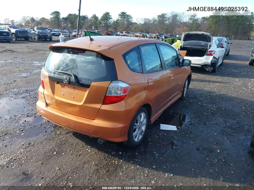 JHMGE88449S025392 2009 Honda Fit Sport