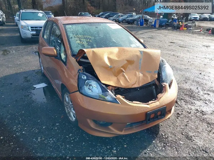 JHMGE88449S025392 2009 Honda Fit Sport