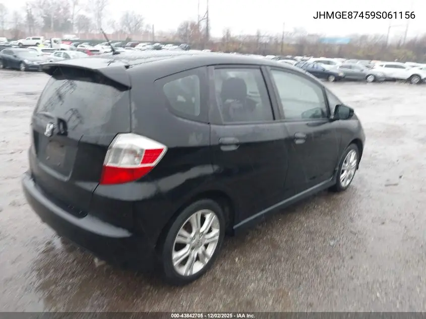 JHMGE87459S061156 2009 Honda Fit Sport