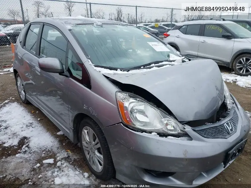 JHMGE88499S049848 2009 Honda Fit Sport