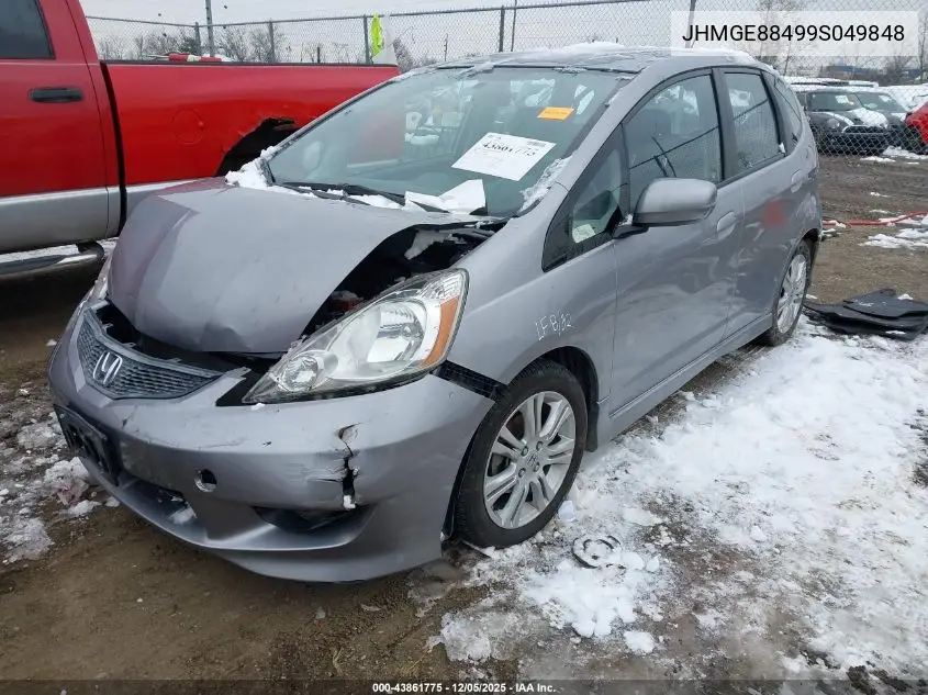 JHMGE88499S049848 2009 Honda Fit Sport