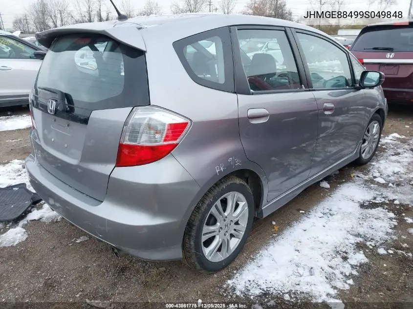 JHMGE88499S049848 2009 Honda Fit Sport