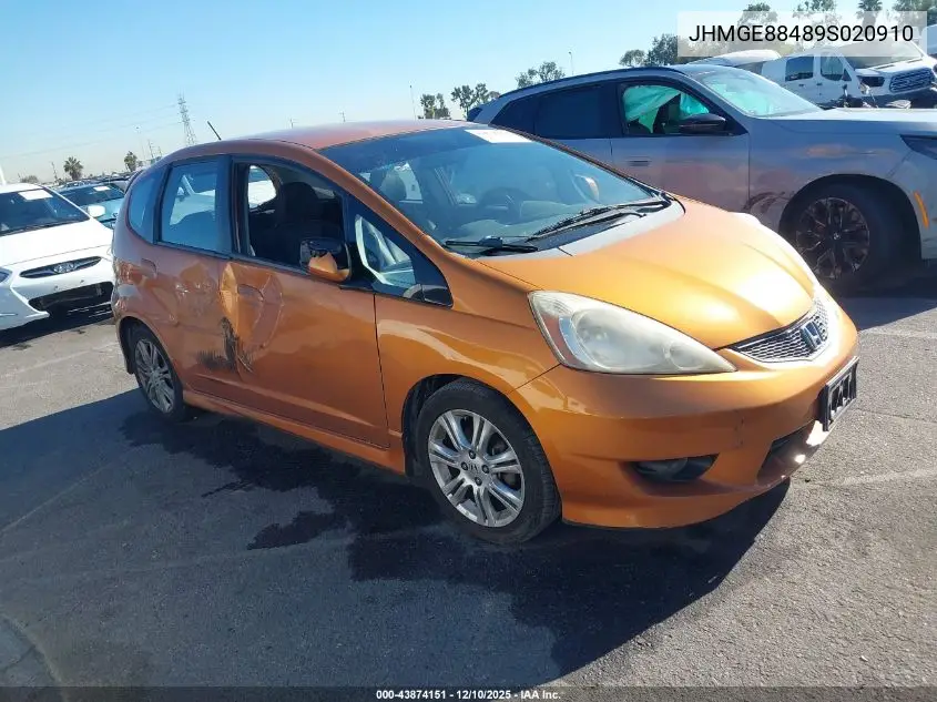 JHMGE88489S020910 2009 Honda Fit Sport