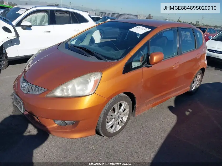 JHMGE88489S020910 2009 Honda Fit Sport
