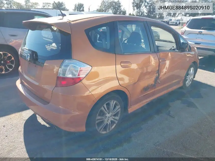 JHMGE88489S020910 2009 Honda Fit Sport