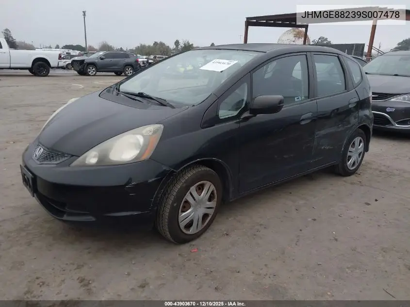 JHMGE88239S007478 2009 Honda Fit