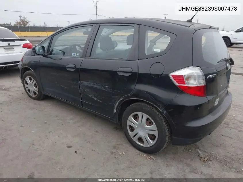 JHMGE88239S007478 2009 Honda Fit