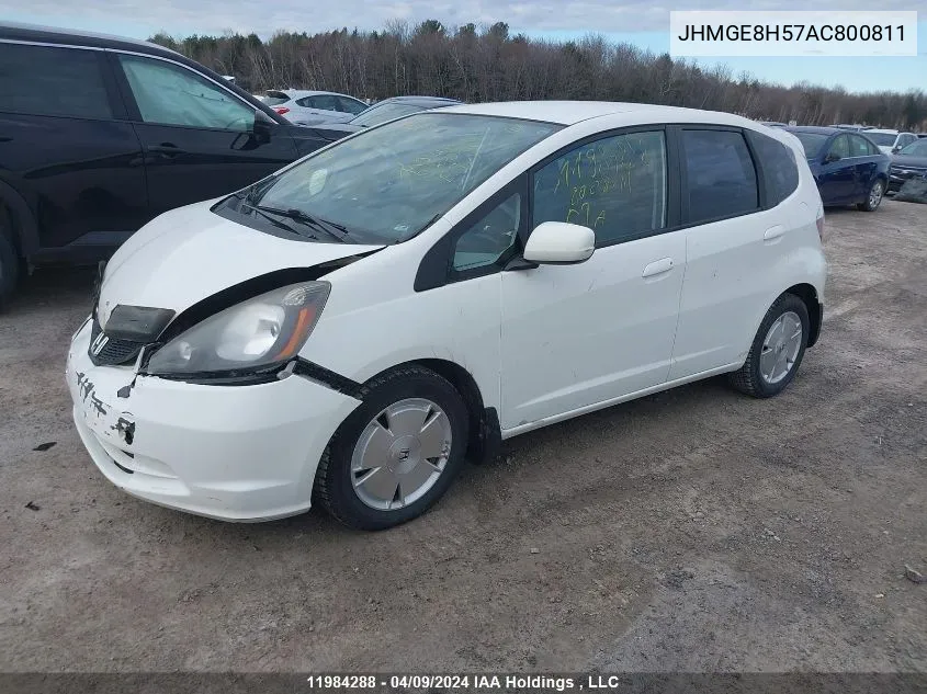 JHMGE8H57AC800811 2010 Honda Fit