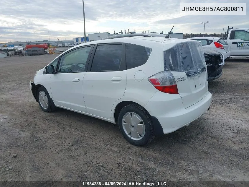 JHMGE8H57AC800811 2010 Honda Fit