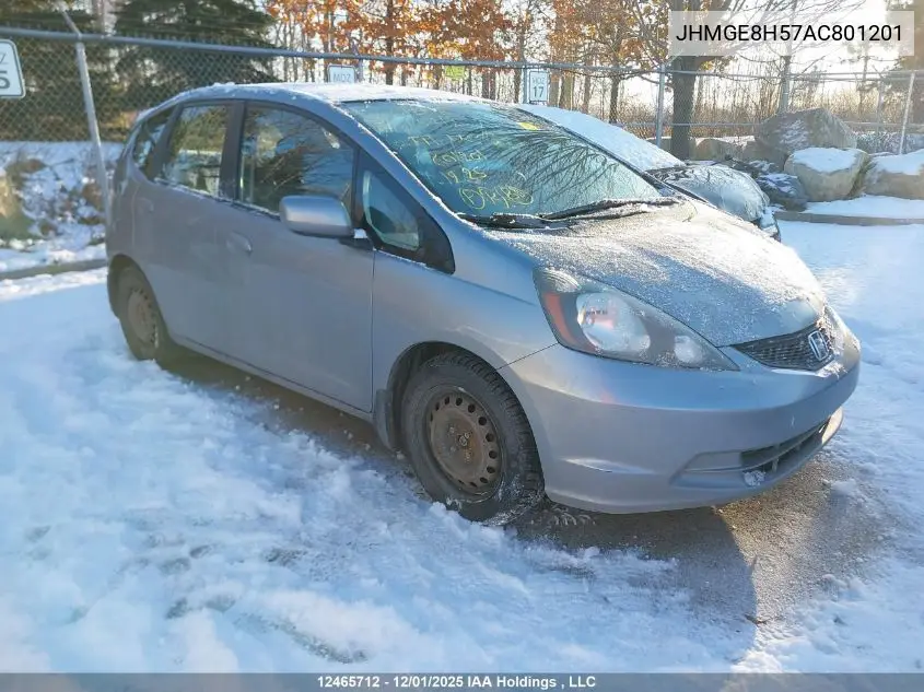 JHMGE8H57AC801201 2010 Honda Fit Lx